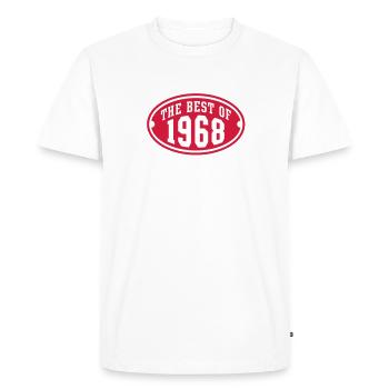 LE MEILLEUR DE 1968 2C anniversaire Anniversaire - T-shirt Premium bio Homme - blanc - Devant - Nico (187cm)