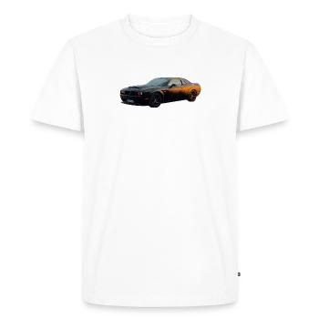 Voiture américaine - T-shirt Premium bio Homme - blanc - Devant - Nico (187cm)