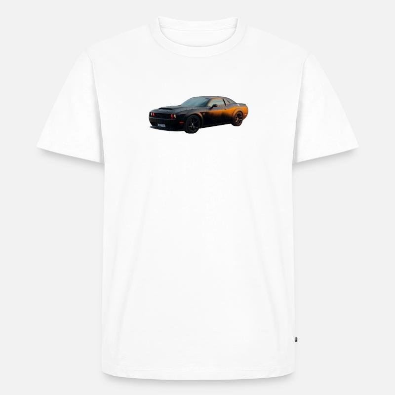 Challenger - Männer Premium Bio T-Shirt - Weiß
