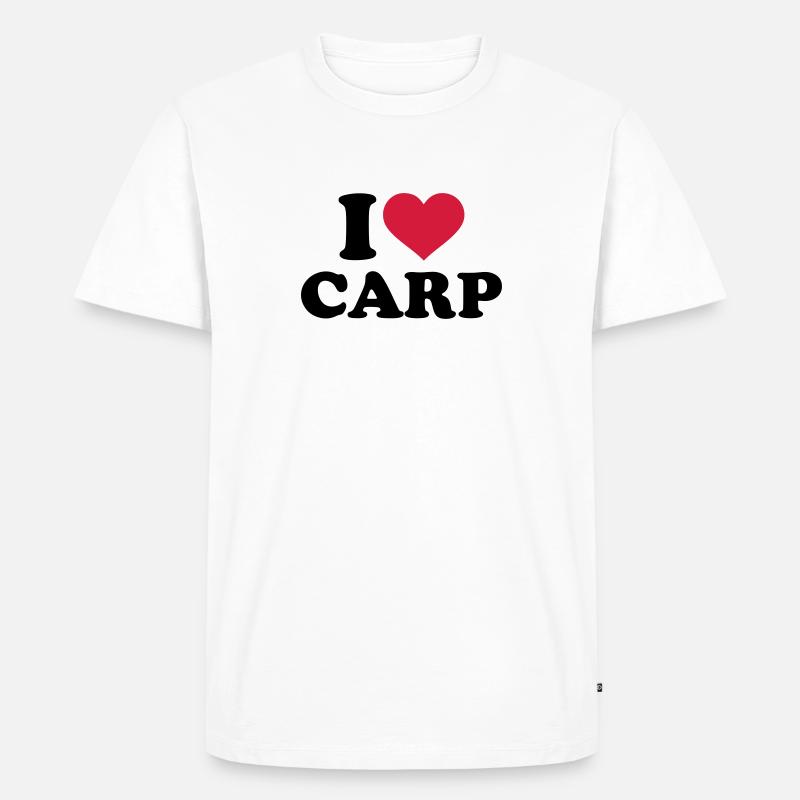 Karpfen - Männer Premium Bio T-Shirt - Weiß