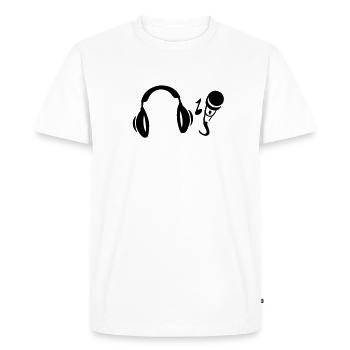 music_49 - T-shirt Premium bio Homme - blanc - Devant - Nico (187cm)