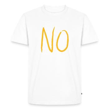 NO - NON 2 - T-shirt Premium bio Homme - blanc - Devant - Nico (187cm)