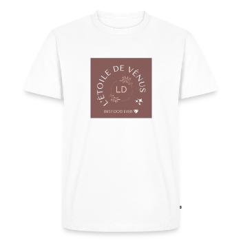 L'étoile de Vénus ✨ - T-shirt Premium bio Homme - blanc - Devant - Nico (187cm)