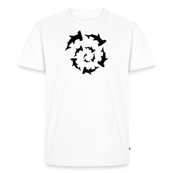 sharks 3 - Men's Premium Organic T-Shirt - white - Front - Nico (187cm)