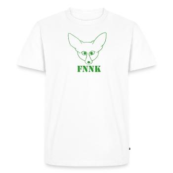 FNNK green - Men's Premium Organic T-Shirt - white - Front - Nico (187cm)
