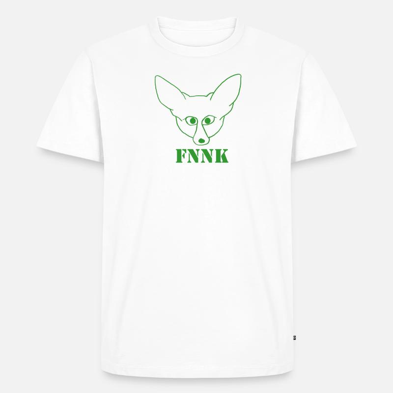 FNNK grün - Männer Premium Bio T-Shirt - Weiß