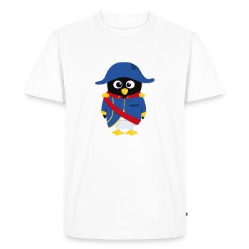 Pingouin Napoléon - T-shirt Premium bio Homme - blanc - Devant - Nico (187cm)