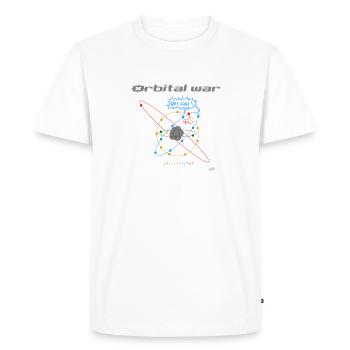 orbital war - Men's Premium Organic T-Shirt - white - Front - Nico (187cm)