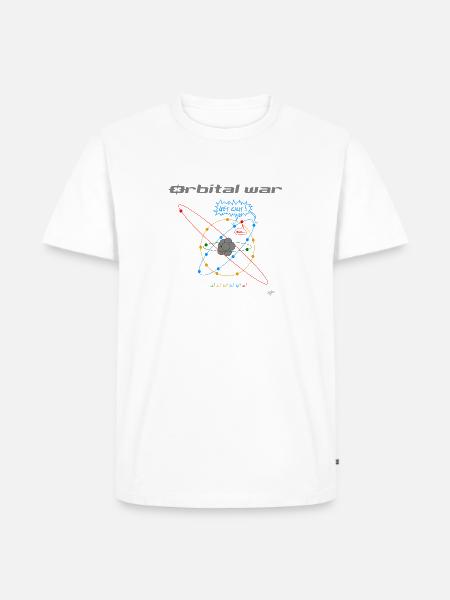 orbital war - Men's Premium Organic T-Shirt - white