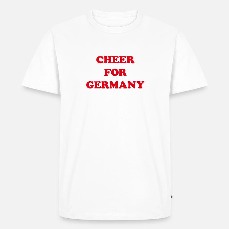 Cheer for Germany - Männer Premium Bio T-Shirt - Weiß