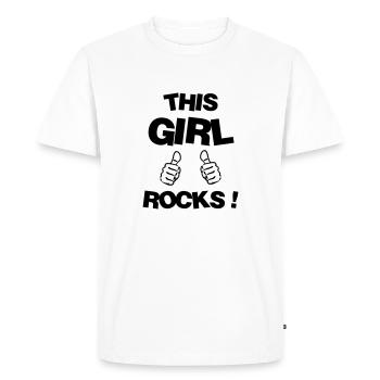 fille / fée / princesse / bébé - T-shirt Premium bio Homme - blanc - Devant - Nico (187cm)