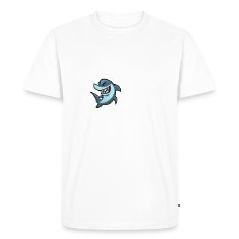 Eat The Rich - T-shirt Premium bio Homme - blanc - Devant - Nico (187cm)