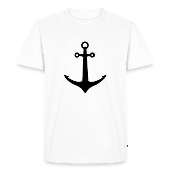 anchor ship boat captain - Men's Premium Organic T-Shirt - white - Front - Nico (187cm)