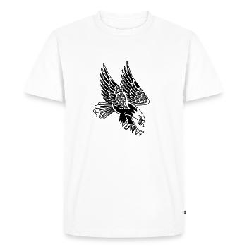 Aigle traditionnel - T-shirt Premium bio Homme - blanc - Devant - Nico (187cm)