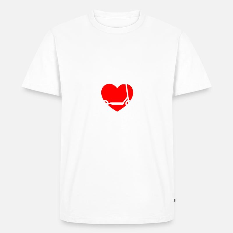 E-Scooter E-Roller Scooter - T-shirt Premium bio Homme - blanc