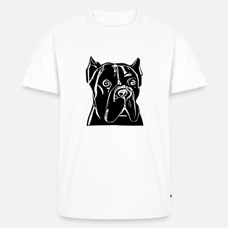 Cane Corso - Männer Premium Bio T-Shirt - Weiß
