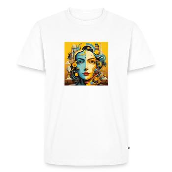 L’avenir ukrainien - T-shirt Premium bio Homme - blanc - Devant - Nico (187cm)