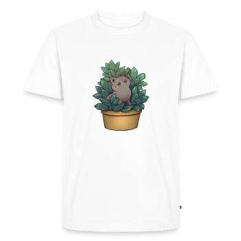 There's something in the bush! - Men's Premium Organic T-Shirt - white - Front - Nico (187cm)