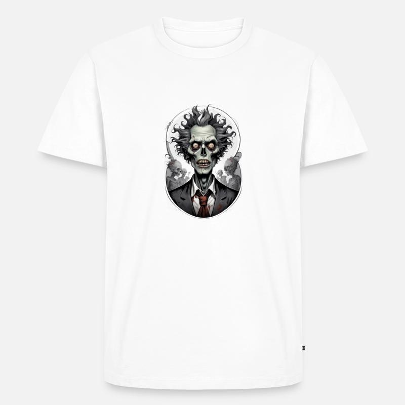 ZOMBIE im Kostüm 3 - Männer Premium Bio T-Shirt - Weiß