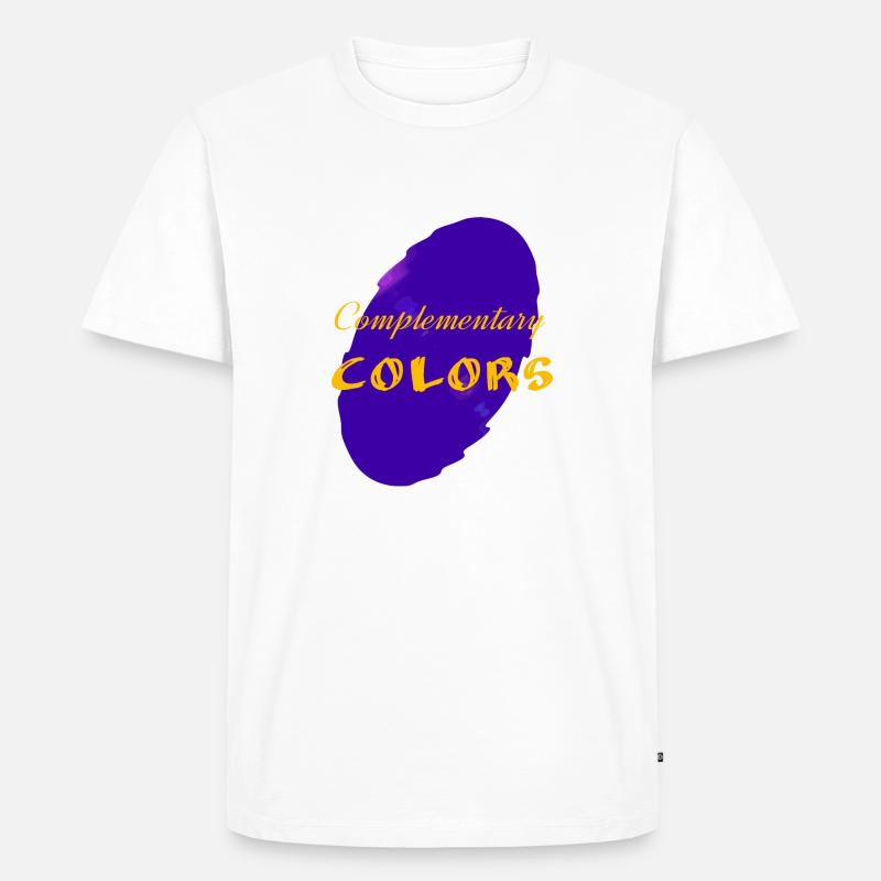 Komplementärfarben1 - Männer Premium Bio T-Shirt - Weiß