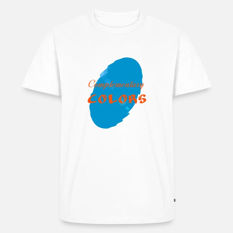 Komplementärfarben2 - Männer Premium Bio T-Shirt - Weiß