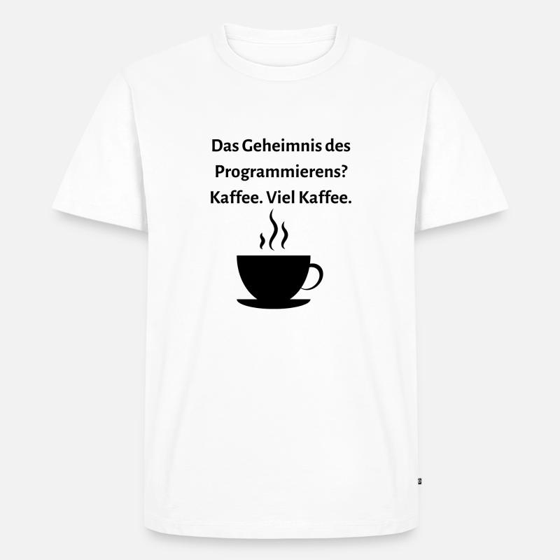 Das Geheimnis des Programmierens... - Männer Premium Bio T-Shirt - Weiß