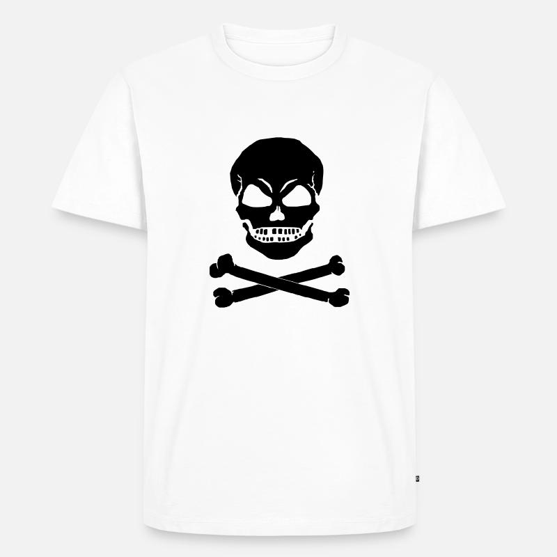 SCHAEDEL X - 1C - Männer Premium Bio T-Shirt - Weiß