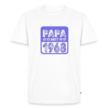 since 1968 - Men's Premium Organic T-Shirt - white - Front - Nico (187cm)