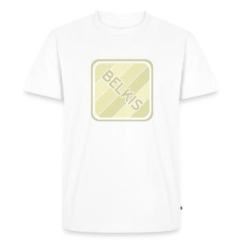 Belkis comme prénom de fille - T-shirt Premium bio Homme - blanc - Devant - Nico (187cm)