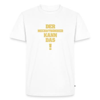 Cadeau pour technicien en mécatronique - T-shirt Premium bio Homme - blanc - Devant - Nico (187cm)