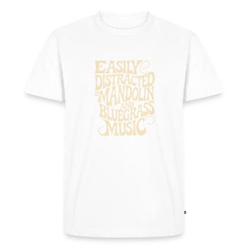 Fascination for mandolin and bluegrass - Men's Premium Organic T-Shirt - white - Front - Nico (187cm)