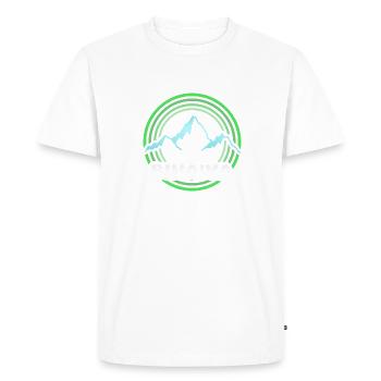 Mount Binaiya - Men's Premium Organic T-Shirt - white - Front - Nico (187cm)