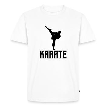 karaté - T-shirt Premium bio Homme - blanc - Devant - Nico (187cm)