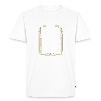 Coffee is running – sports are cancelled today - Men's Premium Organic T-Shirt - white - Front - Nico (187cm)