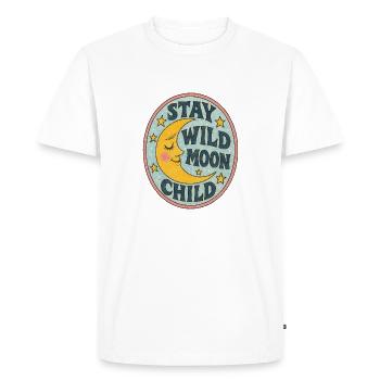 Séjour Wild Moon Child - T-shirt Premium bio Homme - blanc - Devant - Nico (187cm)