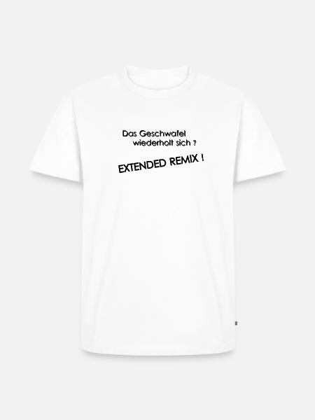 Remix - Männer Premium Bio T-Shirt - Weiß