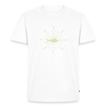 Mon requin requin - T-shirt Premium bio Homme - blanc - Devant - Nico (187cm)