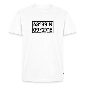Kirchheim unter Teck coordinates - Men's Premium Organic T-Shirt - white - Front - Nico (187cm)