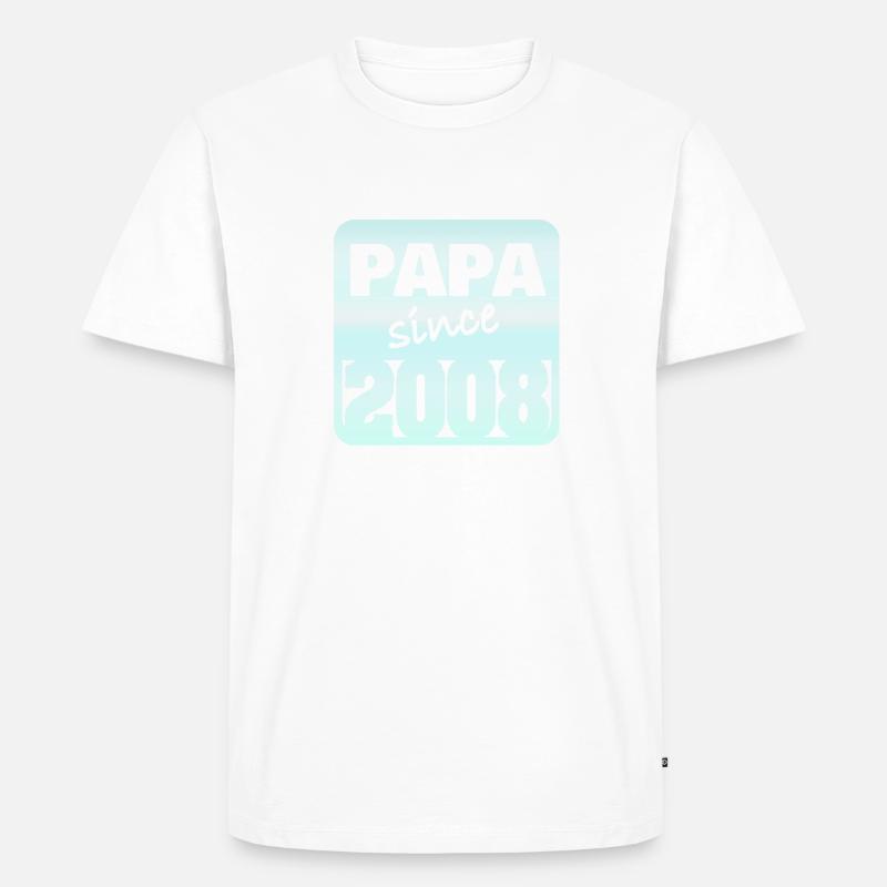Papa 2008 - Männer Premium Bio T-Shirt - undefined