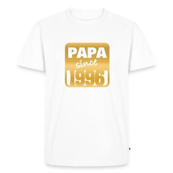 Année : 1996 - T-shirt Premium bio Homme - blanc - Devant - Nico (187cm)