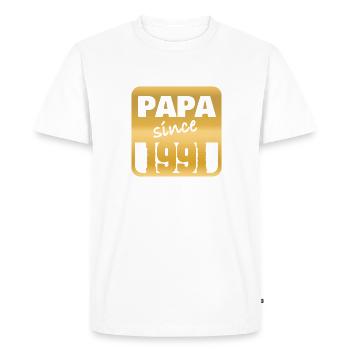 Year 1991 - Men's Premium Organic T-Shirt - white - Front - Nico (187cm)