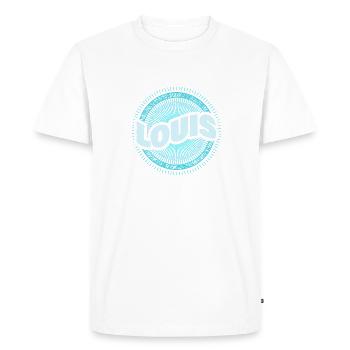 Louis comme idée cadeau - T-shirt Premium bio Homme - blanc - Devant - Nico (187cm)