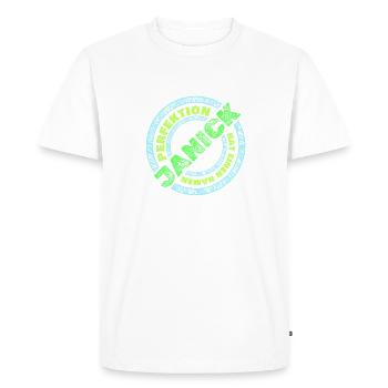 Stéphanie - T-shirt Premium bio Homme - blanc - Devant - Nico (187cm)