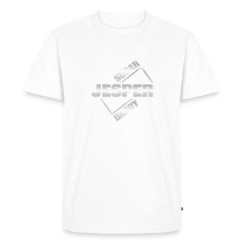 Sugar daddy Jesper - Men's Premium Organic T-Shirt - white - Front - Nico (187cm)