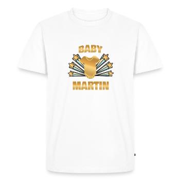 Martin - T-shirt Premium bio Homme - blanc - Devant - Nico (187cm)