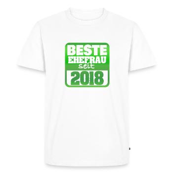 2018 - T-shirt Premium bio Homme - blanc - Devant - Nico (187cm)