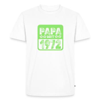 1972 - T-shirt Premium bio Homme - blanc - Devant - Nico (187cm)