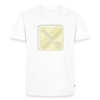 Amalie - T-shirt Premium bio Homme - blanc - Devant - Nico (187cm)
