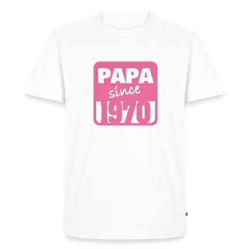 1970 - Men's Premium Organic T-Shirt - white - Front - Nico (187cm)