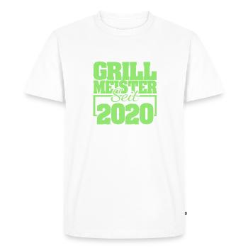 2020 - T-shirt Premium bio Homme - blanc - Devant - Nico (187cm)